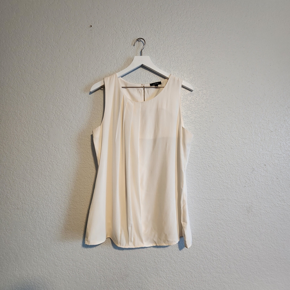 Elegant Cream Sleeveless Top